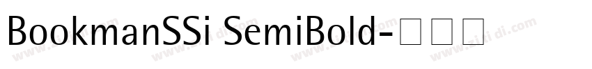 BookmanSSi SemiBold字体转换